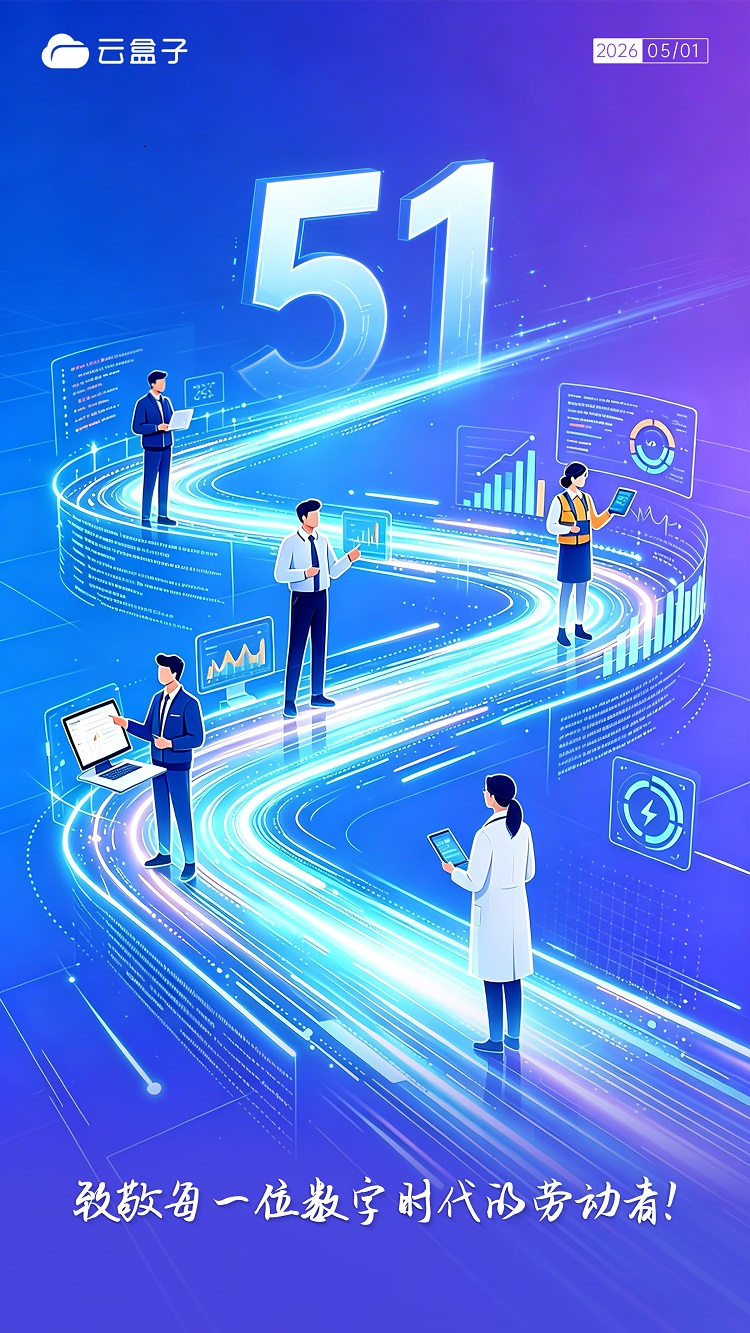 2026五一劳动节海报,云盒子